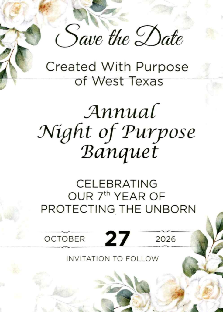 Annual Night of Purpose Banquet informantion
